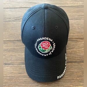 Pasadena Tournament of Roses Hat Cap Strap Back Black Red 2019 California Parade